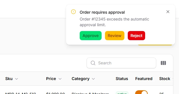 Notification Actions