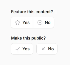 Toggle Button Groups