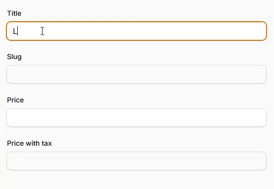 Auto-generated fields with intelligent updates