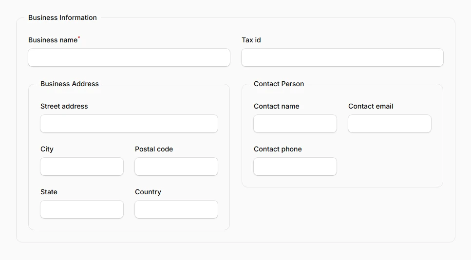 Nested fieldsets