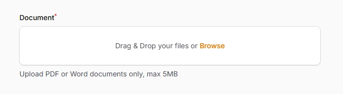 Basic single file upload