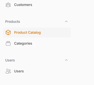 Basic menu configuration