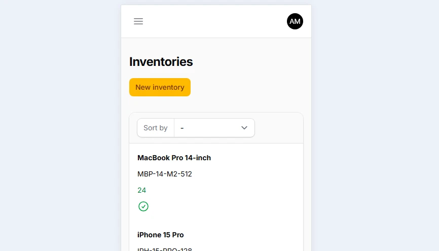 Split layout for mobile stacking